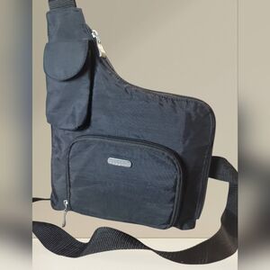 Baggallini Black Nylon Crossbody Sling Bag EXCELLENT CONDITION